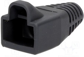 RJ45SRB-DG, Корпус вилки RJ45, 6мм, Цвет: темно-серый