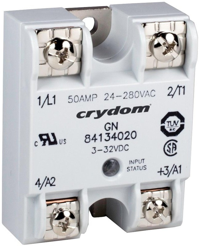 84134120, 8413 Series Solid State Relay, 50 A rms Load, Panel Mount, 660 V ac Load, 32 V dc Control 84134120, 8413 Series Solid State Relay, 50 A rms Load, Panel Mount, 660 V ac Load, 32 V dc Control