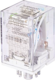 RS-303.DL, Реле 3 пер. 24VDC, 10A/ 250VAC со светодиодом