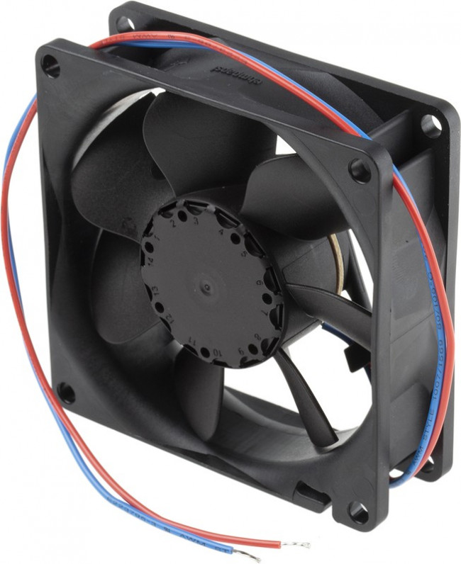 8412NG, 8400 N Series Axial Fan, 12 V dc, DC Operation, 69m³/h, 2W, 167mA Max, 80 x 80 x 25mm