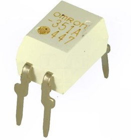 G3VM-351A, МОП-транзисторное реле, 350В AC, 100мА, 50Ом, SPST-NO