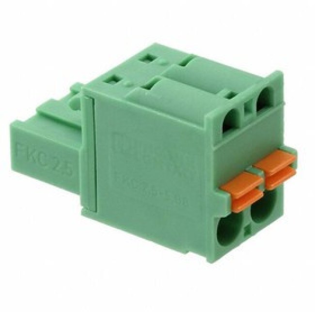 1942154, Pluggable Terminal Blocks 2 Pos 5mm pitch Plug 24-12AWG Spring