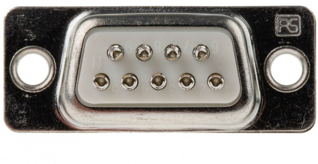 9 Way Panel Mount D-sub Connector Socket, 2.8mm Pitch