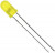 TLHY6400, Светодиод, Желтый, Сквозное Отверстие, T-1 3/4 (5mm), 20 мА, 2.4 В, 594 нм