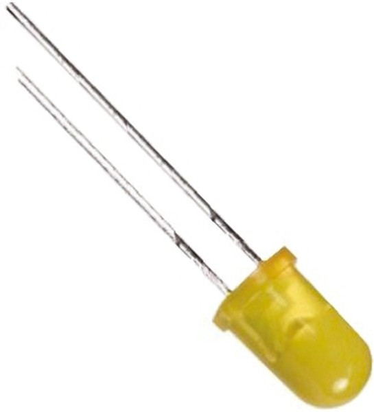TLHY6400, Светодиод, Желтый, Сквозное Отверстие, T-1 3/4 (5mm), 20 мА, 2.4 В, 594 нм TLHY6400, Светодиод, Желтый, Сквозное Отверстие, T-1 3/4 (5mm), 20 мА, 2.4 В, 594 нм