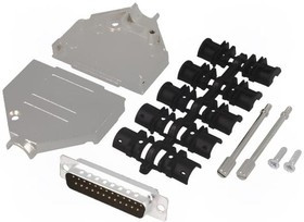 DTZK25-DBP-K, Разъем D-Sub; PIN: 25; вилка; "папа"; пайка; на провод; черный DTZK25-DBP-K, Разъем D-Sub; PIN: 25; вилка; "папа"; пайка; на провод; черный