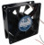 OD1238-12LBXC, DC Fans DC Fan, High Performance, 120x120x38mm, 12VDC, 150CFM, 52dBA, Ball, 2xWire 24AWG