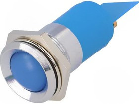 SSBD22H4249, Индикат.лампа светодиод, вогнутый, синий, 24-28ВDC, 24-28ВAC