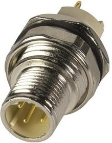 21033811430, SENSOR CONNECTOR, 4POS, PLUG, M12, PANEL