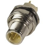 21033811430, SENSOR CONNECTOR, 4POS, PLUG, M12, PANEL