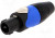 SP-2-FS, Loudspeaker Connectors 2P Cable Conn Solder Black/Blue Plastic