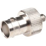 J01001A1265, Вилка BNC "мама" прямой 50Ом обжим провод тефлон, позолота