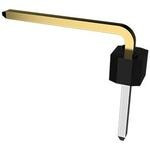 68015-101HLF, BergStik®, Board to Board connector, Unshrouded Right Angled Header, Through Hole, Single Row, 1 Positions, 2.54 mm (0.100in)