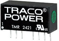 TMR 2421, DC/DC преобразователь, 2Вт, вход 18-36В, выход 5,-5В/200мА TMR 2421, DC/DC преобразователь, 2Вт, вход 18-36В, выход 5,-5В/200мА