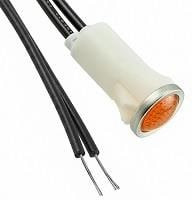 1031D3, Panel Mount Indicator Lamps AMBER DIFFUSED 1/2" MOUNTING HOLE