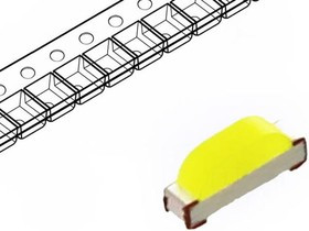 OSW50802C1E, LED; SMD; 0802; white cold; 300?500mcd; 6500-15000K; 120°; 20mA