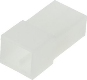 180924-0, AMP FASTIN-FASTON 2 Way Nylon 66 Crimp Terminal Housing, Natural