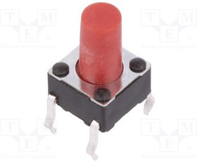 Y97HT21A5KAFP, Микропереключатель TACT, SPST-NO, Пол: 2, 0,05A/12ВDC, THT, нет