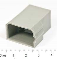 Кожух для клемм штекер 6.4x0.8мм, колодка для 4 клемм; №1108 клемма кожух штек 6,4x0,8\\4H \\\пл [20581