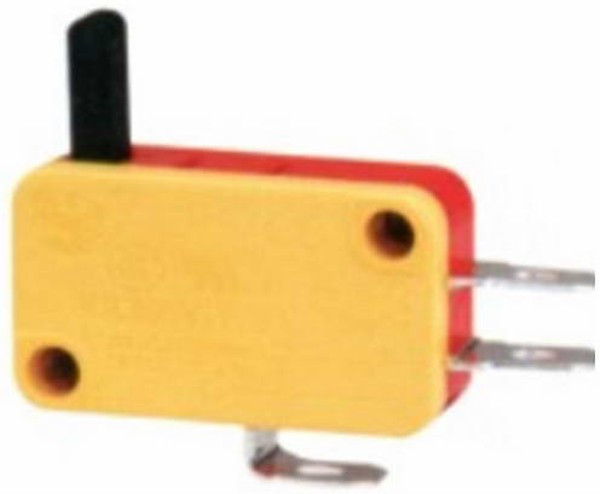 KW7-29, Микропереключатель с удлиненным штоком , 16х10.5х28 мм, ON-(ON), 3P, 250 В, 5 А, 30 мОм, -25...+85 °C