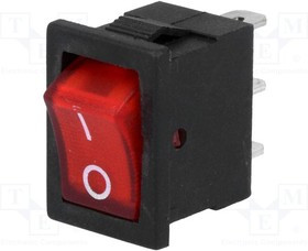 RSSM101A2C3RD, ROCKER; SPST; Pos: 2; ON-OFF; 3A/250VAC; red; neon lamp; 35m?; RSC07 RSSM101A2C3RD, ROCKER; SPST; Pos: 2; ON-OFF; 3A/250VAC; red; neon lamp; 35m?; RSC07