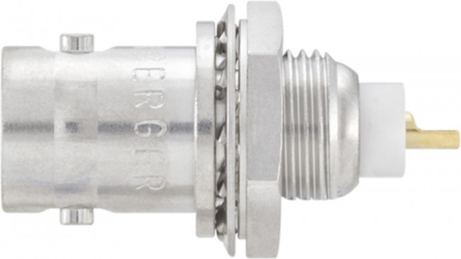 51K504-200N5, Appliance socket BNC, BNC, Brass, Socket, Straight, 50Ohm, Solder Terminal