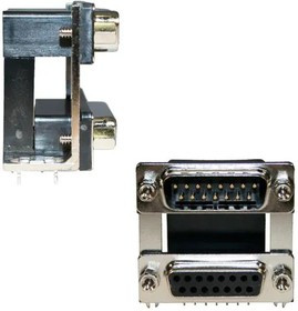 179-037-513R571, D-Sub Dualport Connectors 37P FEMALE/FEMALE .900" SPACING