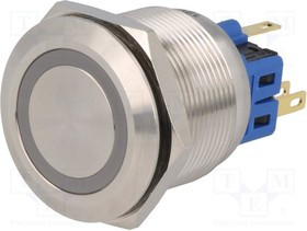 V25-21E-12B-S, Переключатель: антивандальный, Пол: 2, SPDT, 3A/220ВAC, 5A/24ВDC