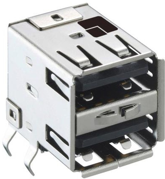 2410 09, Right Angle, Through Hole, Socket Type A 2.0 USB Connector