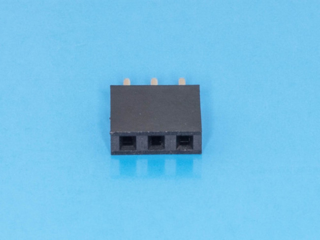 PBS-3, Разъем 1х 3 гнездо на плату, шаг 2.54мм