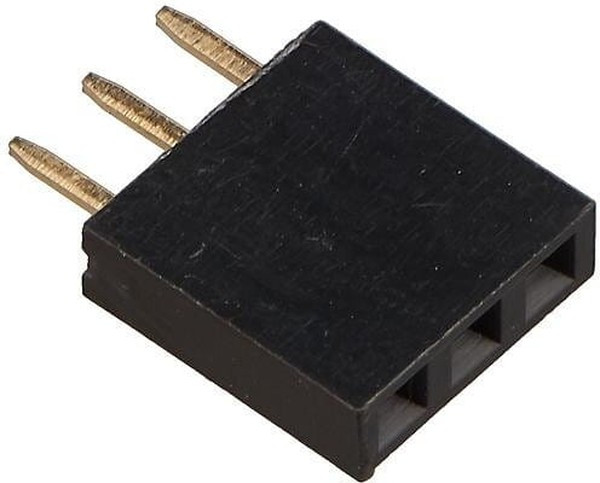 PBS-3, Разъем 1х 3 гнездо на плату, шаг 2.54мм