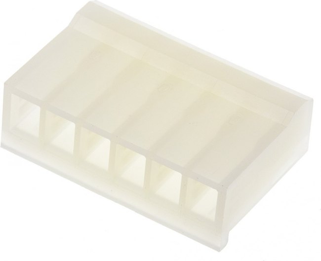 0009501061, Conn Housing RCP 6 POS 3.96mm Crimp ST Cable Mount Natural SPOX™ Bag