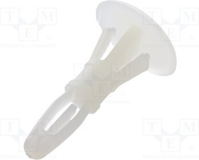 DR8G820V40989, Втулка дистанцирующая, полиамид, Дл 9,5мм, защелка / защелка