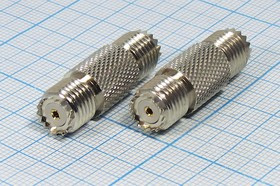 Гнездо miniUHF-Гнездо miniUHF, переходник, позолоченный центральный контакт; №1886 гн miniUHF-гн miniUHF