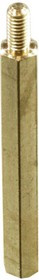 PCHSN-35, стойка для печатной платы латунная М3 шестигранная (L-KLS8-DBL-M3-E4.7-L35)