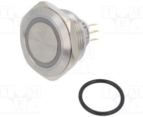 LAS1GQ30-11EW12VS, Переключатель: антивандальный, Пол: 2, SPDT, 3A/220ВAC, 5A/24ВDC