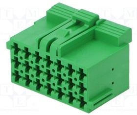 1-967625-4, Разъем: automotive; зеленый; вилка; "мама"; PIN: 21; Конф: 3x7; 5мм 1-967625-4, Разъем: automotive; зеленый; вилка; "мама"; PIN: 21; Конф: 3x7; 5мм