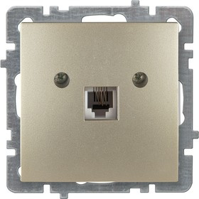Механизм розетки 1СП телефонный RJ11 золото Touran/Alegra metallic 24150440