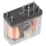 G2R1E12DC, Реле электромагнитное, промежуточное, Uобмотки 12ВDC, SPDT, 16A/250ВAC, шаг 5мм G2R1E12DC, Реле электромагнитное, промежуточное, Uобмотки 12ВDC, SPDT, 16A/250ВAC, шаг 5мм