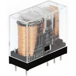 G2R1E12DC, Реле электромагнитное, промежуточное, Uобмотки 12ВDC, SPDT, 16A/250ВAC, шаг 5мм G2R1E12DC, Реле электромагнитное, промежуточное, Uобмотки 12ВDC, SPDT, 16A/250ВAC, шаг 5мм