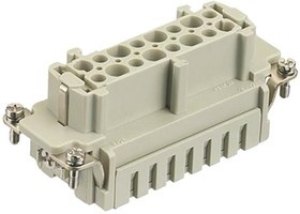 09340062716, Heavy Duty Power Connectors FEMALE INSERT 6 POLES CAGE CLAMP 09340062716, Heavy Duty Power Connectors FEMALE INSERT 6 POLES CAGE CLAMP