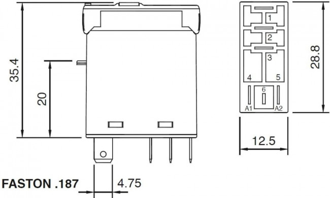 Промежуточное реле C10-A10FX/DC24V PN936 Промежуточное реле C10-A10FX/DC24V PN936