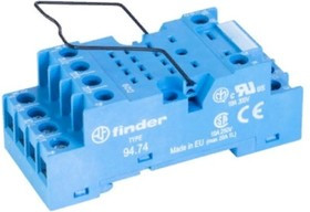 94.74.9SMA (94749SMA), Розетка с винтовыми клеммами (под шайбу) для реле, 94.74.9SMA, пр-ль FINDER