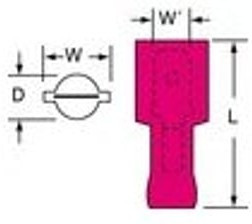 94806, Terminals 71M-187-20-NBL NYL SOLD PER EACH PIECE