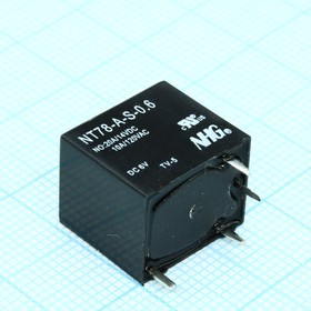 NT78-A-S-10-DC6V-0.6, Реле силовое, 10А одна контактная группа на замыкание катушка 6В 0.6Вт