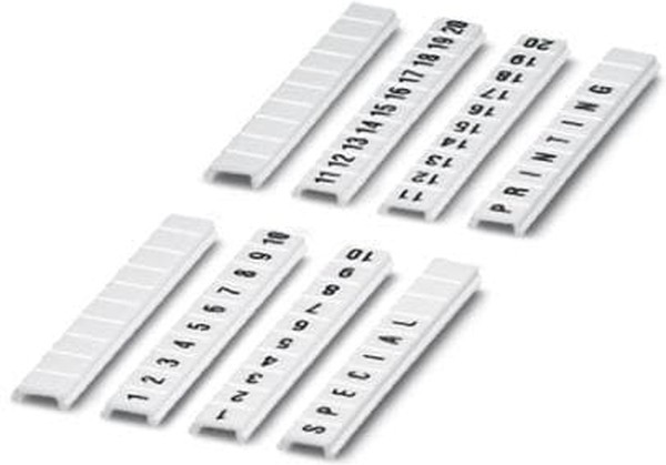 0801406:0001, 5, LGS:FORTL.ZAHLEN 1-10, ZBF 3 Zack Marker Strip for use with Terminal Block Width 3.5 mm