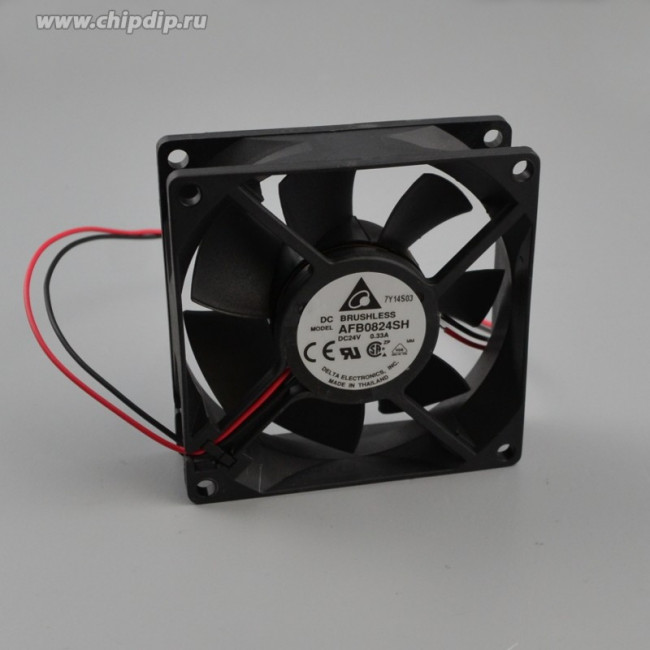 Вентилятор Delta AFB0824SH 80x80x25 24V 0.33A 2pin / 3pin Вентилятор Delta AFB0824SH 80x80x25 24V 0.33A 2pin / 3pin