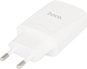Блок питания (сетевой адаптер) HOCO C52A с 2 USB портами 2,1 A белый