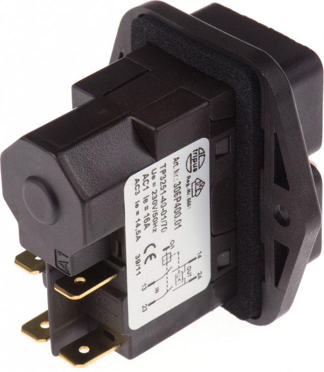 3251-20-01/52, Push Button Switch, Latching, Flange, DPDT, 230V 3251-20-01/52, Push Button Switch, Latching, Flange, DPDT, 230V