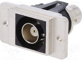 CP30737M3, RF Panel Feed-Through 50Ohm, Nickel, M3, BNC Socket - BNC Socket